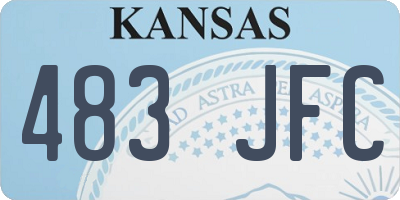 KS license plate 483JFC