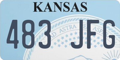 KS license plate 483JFG