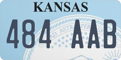 KS license plate 484AAB