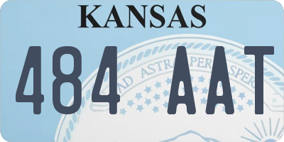 KS license plate 484AAT