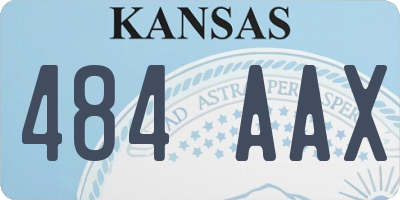 KS license plate 484AAX