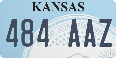 KS license plate 484AAZ