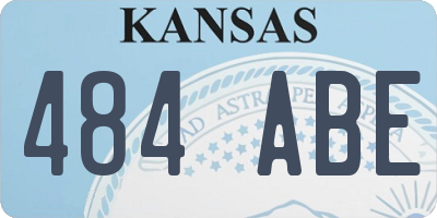 KS license plate 484ABE