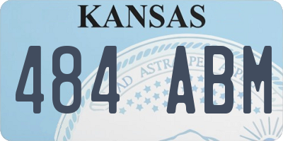 KS license plate 484ABM