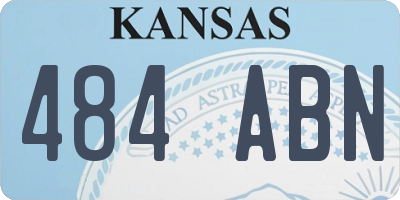 KS license plate 484ABN