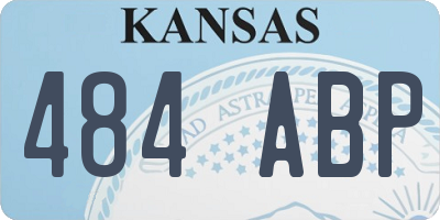 KS license plate 484ABP