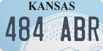 KS license plate 484ABR
