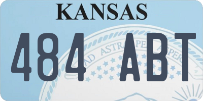 KS license plate 484ABT