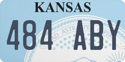 KS license plate 484ABY