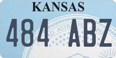 KS license plate 484ABZ