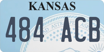 KS license plate 484ACB