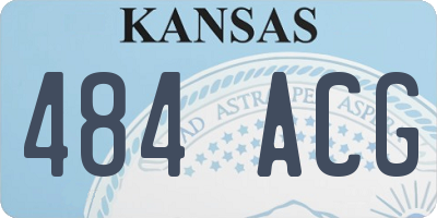 KS license plate 484ACG