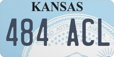 KS license plate 484ACL