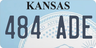 KS license plate 484ADE