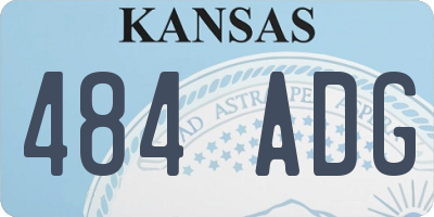 KS license plate 484ADG
