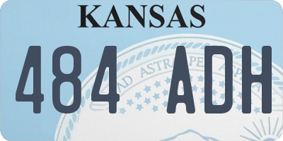 KS license plate 484ADH