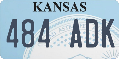 KS license plate 484ADK
