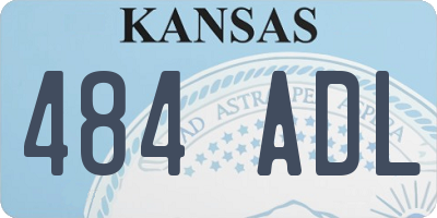 KS license plate 484ADL