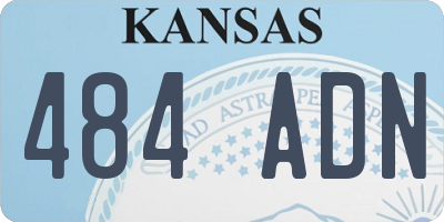KS license plate 484ADN