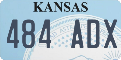KS license plate 484ADX