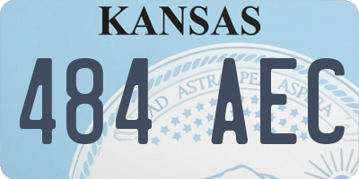KS license plate 484AEC