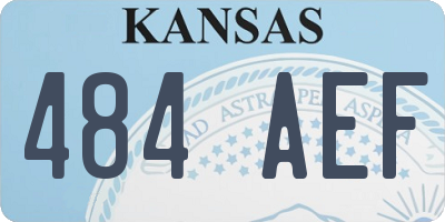 KS license plate 484AEF