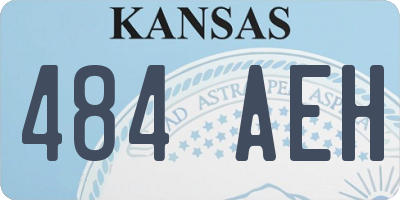 KS license plate 484AEH