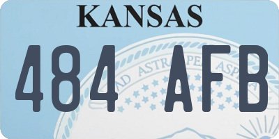 KS license plate 484AFB