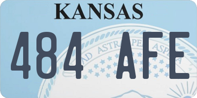 KS license plate 484AFE