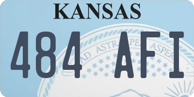 KS license plate 484AFI