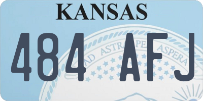 KS license plate 484AFJ