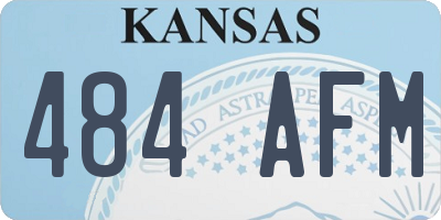 KS license plate 484AFM
