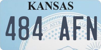 KS license plate 484AFN