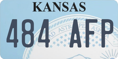 KS license plate 484AFP