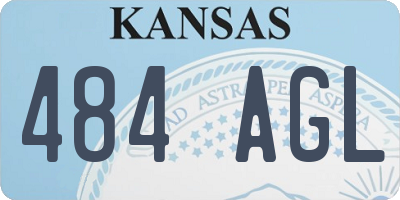 KS license plate 484AGL