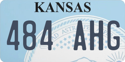 KS license plate 484AHG