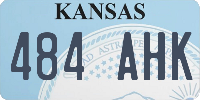 KS license plate 484AHK