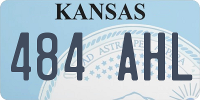 KS license plate 484AHL
