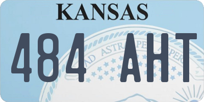 KS license plate 484AHT