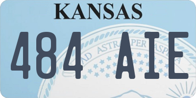 KS license plate 484AIE
