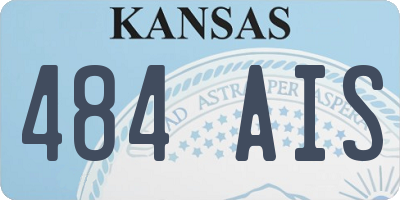 KS license plate 484AIS