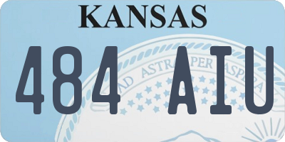 KS license plate 484AIU
