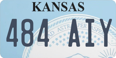 KS license plate 484AIY