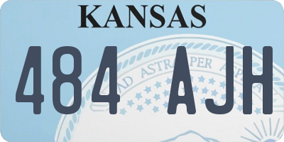 KS license plate 484AJH