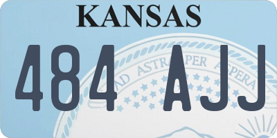 KS license plate 484AJJ