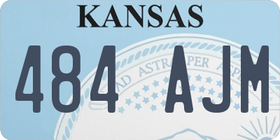 KS license plate 484AJM