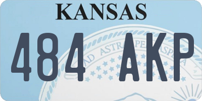 KS license plate 484AKP