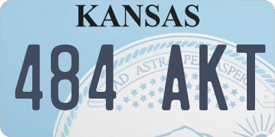 KS license plate 484AKT