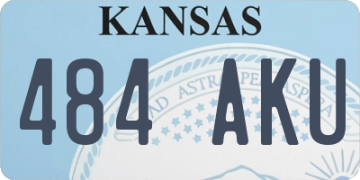 KS license plate 484AKU