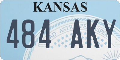 KS license plate 484AKY